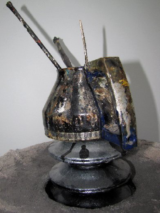 Bild Konzeptloser Ständer mit Beuyslatschen